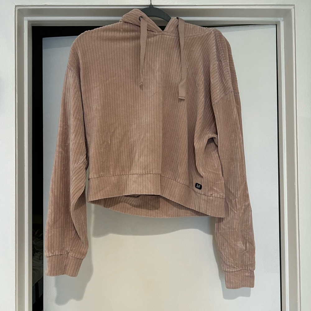 Abercrombie Pink Cropped Hoodie